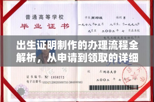 贵定出生证明制作的办理流程全解析，从申请到领取的详细指南
