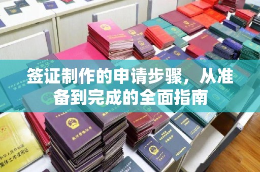 贵定签证制作的申请步骤，从准备到完成的全面指南