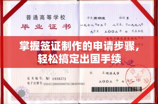 贵定掌握签证制作的申请步骤，轻松搞定出国手续