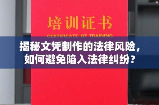贵定揭秘文凭制作的法律风险，如何避免陷入法律纠纷？