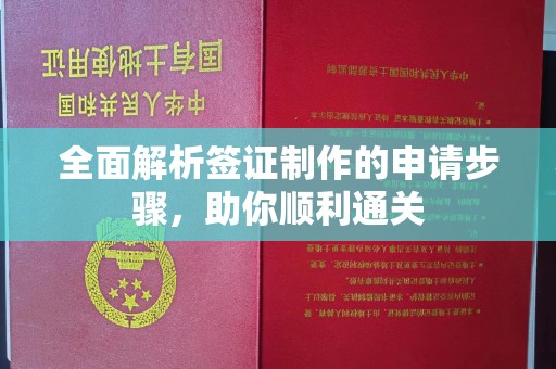 贵定全面解析签证制作的申请步骤，助你顺利通关