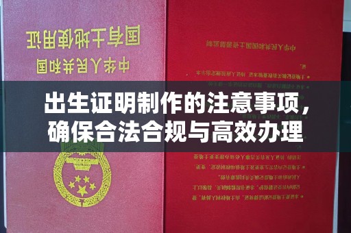 贵定出生证明制作的注意事项，确保合法合规与高效办理
