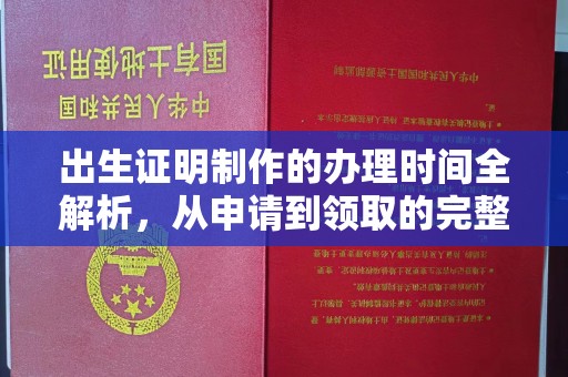 贵定出生证明制作的办理时间全解析，从申请到领取的完整指南